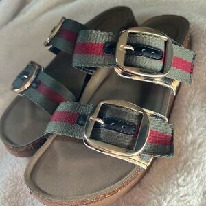 Madden Girl Slide Sandals with cheetah Size 6